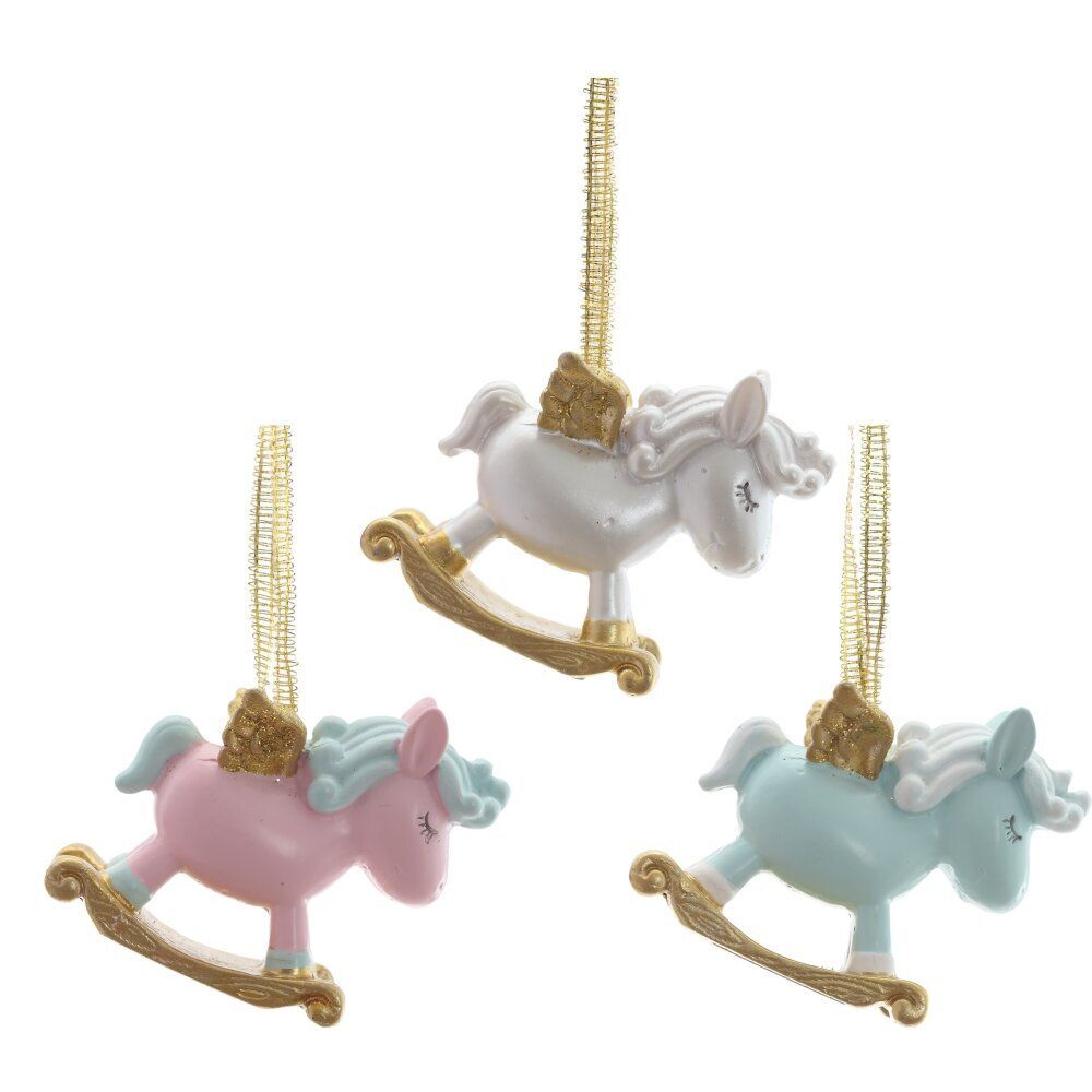 GAEM Фигурка декоративная подвесная "Лошадка", L6 W2 H5 см, 3в.