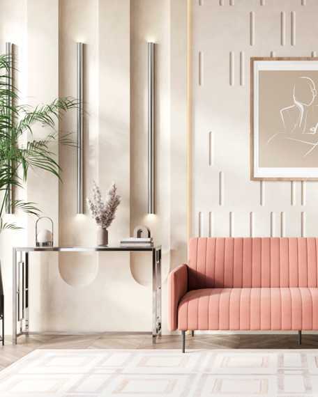 БРУКЛИН 115*30 серебро, каркас нержавеющая сталь