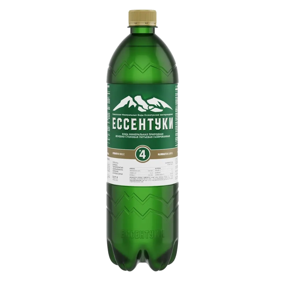 Вода Ессентуки №4 газированная, PET 1 л.