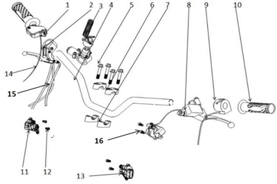Запчасти A к квадроциклу Motax Gekkon 110