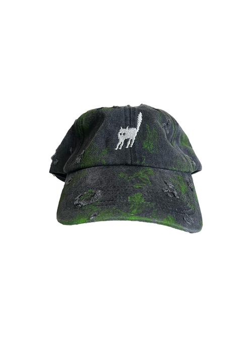 Кепка Круто серая (с зеленым)