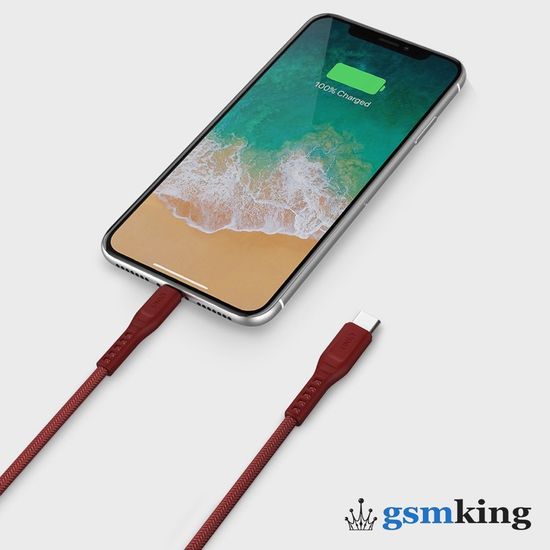 Uniq FLEX USB-C to Lightning Short Cable (1.2m) Pink