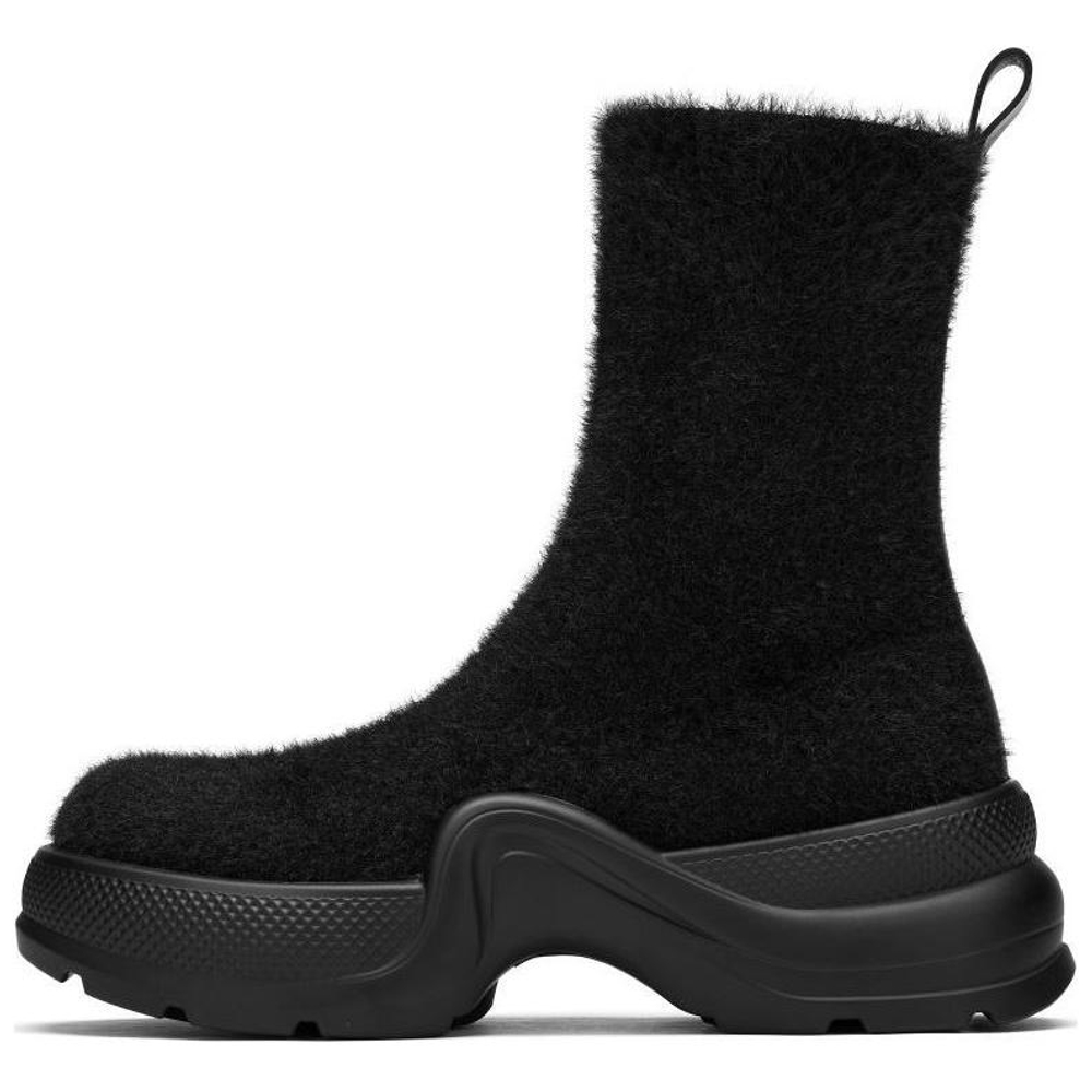 73Hours Cat Like Girlfriend Ankle Boots 3.5cm Women"s Black