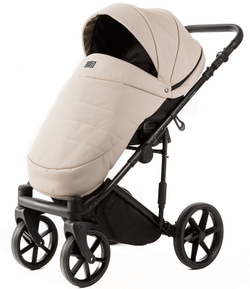 Детская коляска Adamex Locco Light Deluxe 2 в 1 LL-SA07 (СВ.БЕЖЕВАЯ КОЖА)