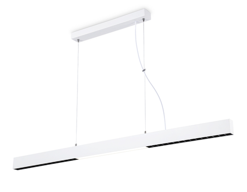Подвесной светодиодный светильник FL5965 WH белый 48W 4200K 1200*35*1305 (Без ПДУ)