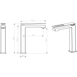 Смеситель для раковины Boheme Q 142-WCR.2