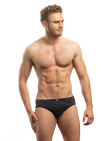 Хлопковые мужские трусы-слипы (Размер: M) (Цвет: черный)