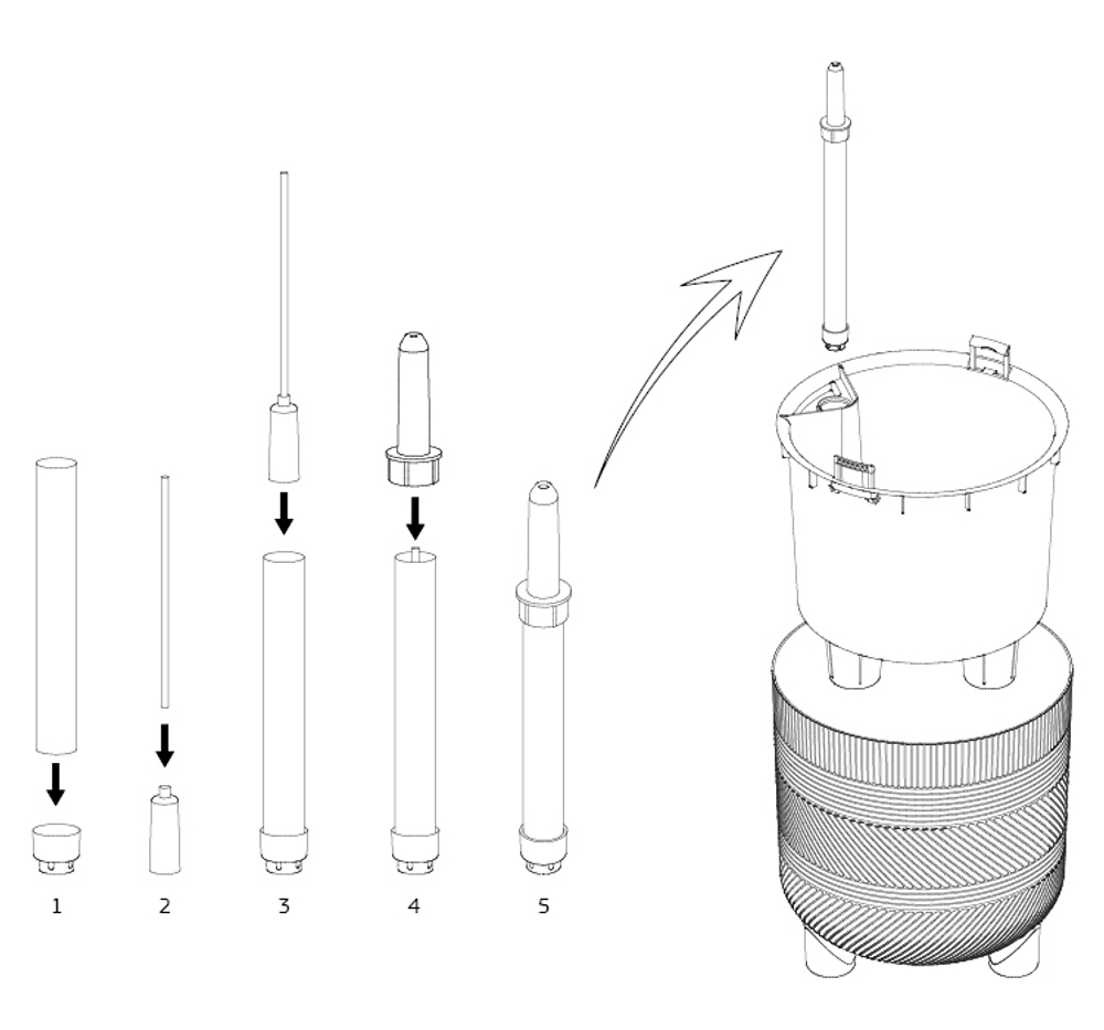 Кашпо ШЭНК 6,5л D220мм H=225мм вставка и автополив, с индикатором уровня воды, на ножках