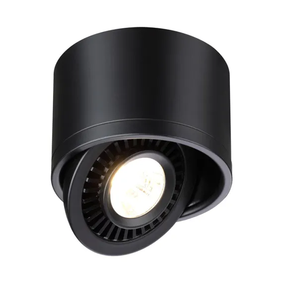358812 OVER NT21 378 черный Светильник накладной светодиодный IP20 LED 9W 770Лм 4000K 220V GESSO