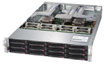 Сервер Supermicro SuperServer 6029U-TR4 без процессора/без ОЗУ/без накопителей/количество отсеков 3.5" hot swap: 12/1000 Вт/LAN 1 Гбит/c