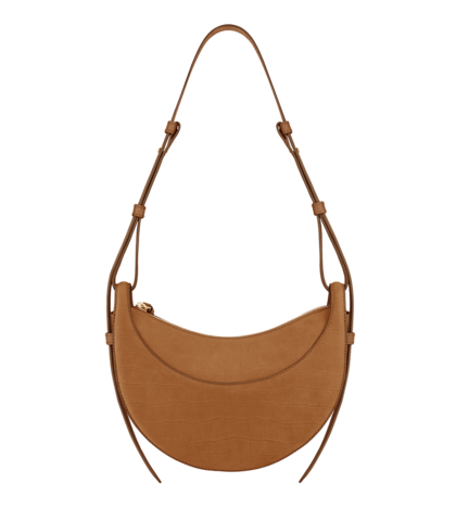 Сумка Polene Numero Dix EDITION CROCODILE NUBUCK CINNAMON