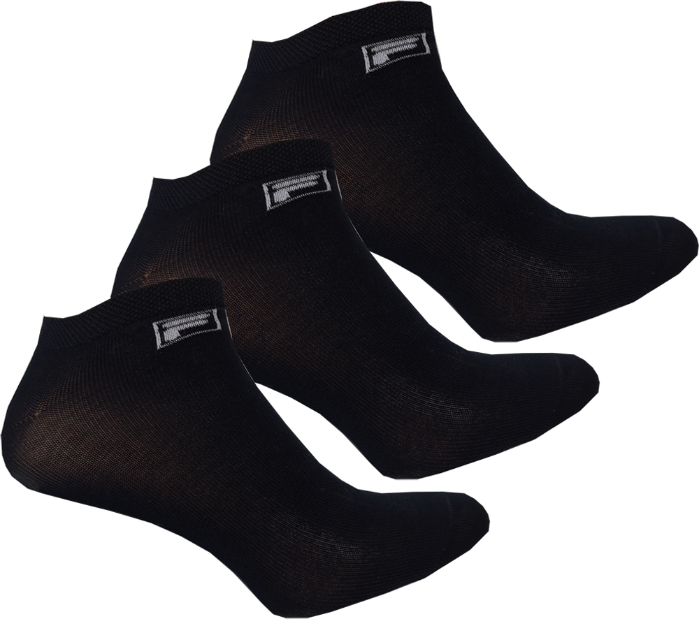 Теннисные носки Fila invisible plain socks Mercerized cotton - 3P black