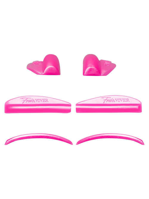 FreiAVIVER Набор глянцевых ОКРУГЛЫХ  валиков для ламинирования Curl, 4 пары, розовый