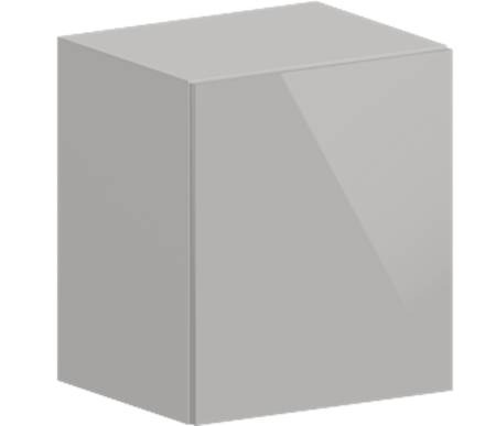 Кухня Модуль ШВГ 419 Графит /Белый Глянец