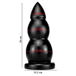 Анальная втулка большая Raketa Max черная 26 см