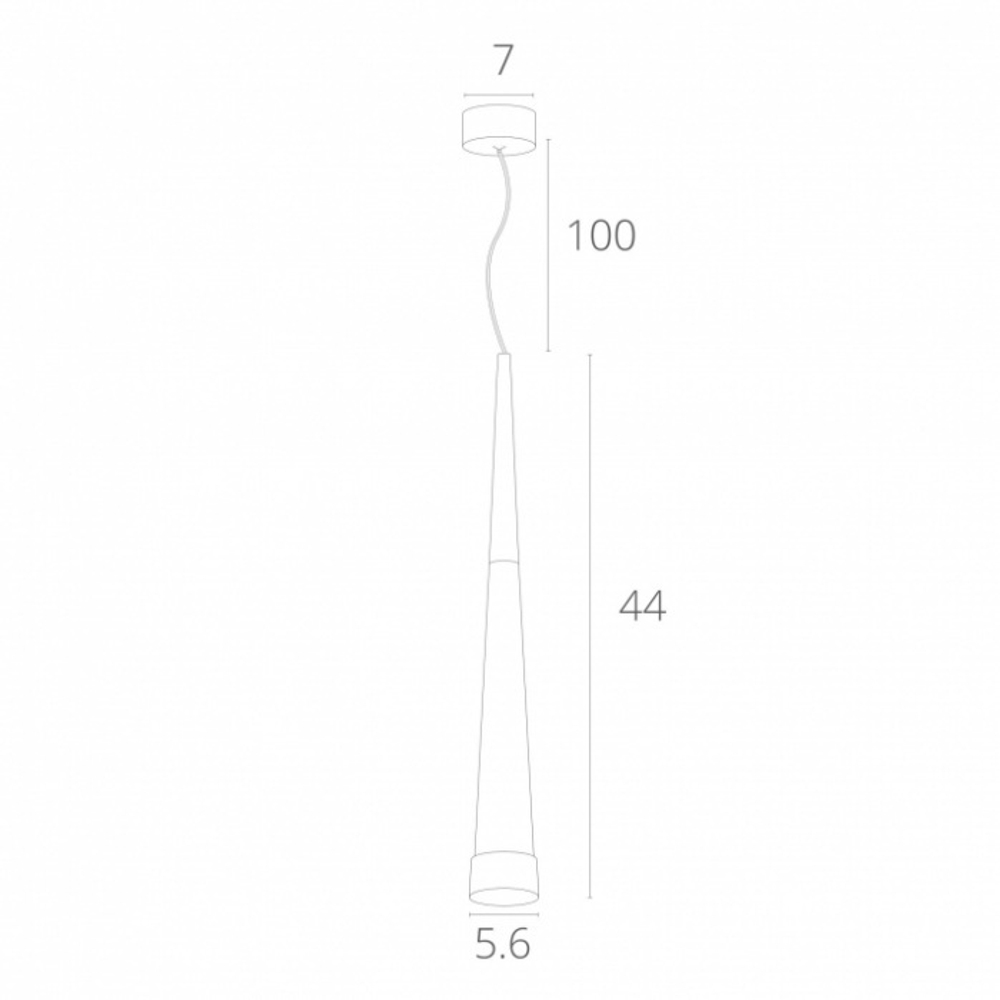 Подвесной светодиодный светильник Arte Lamp SABIK A6010SP-1BK
