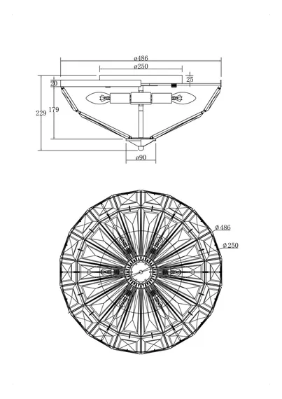 Потолочный светильник Maytoni MOD094CL-06CH
