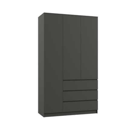 МС Мадера Шкаф ШМ 1200 1200х2100х500 (лдсп графит новый)