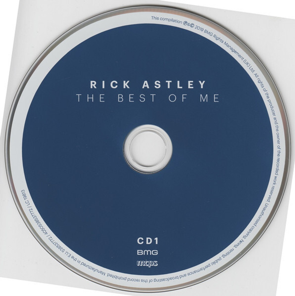 CD Rick Astley - The Best Of Me 2CD (Европа 2019г.)