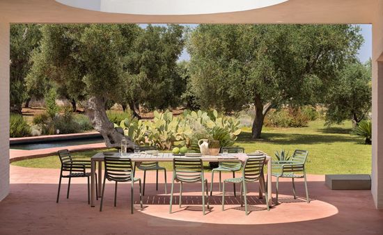 Стул Doga Bistrot пластиковый зеленый Nardi Италия