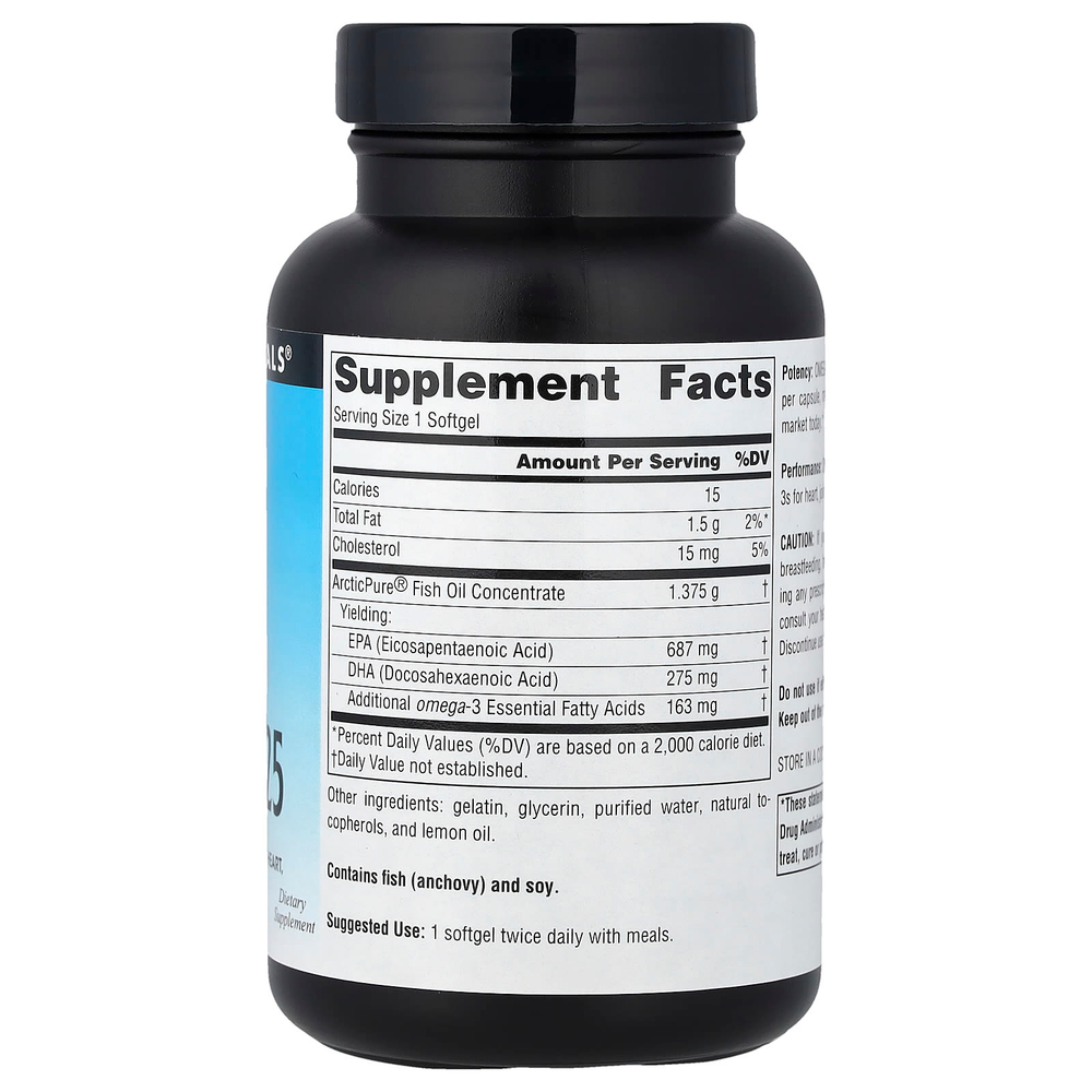 Source Naturals, Arctic Pure®, омега-3 рыбий жир, 1125 мг, 60 капсул