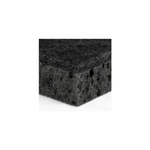 Губки для посуды BLACK 98х66х30 мм, 10 шт., КРУПНОПОРИСТЫЙ поролон/абразив LAIMA, 608648
