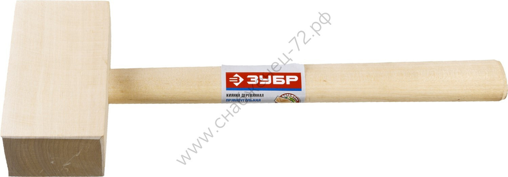 ЗУБР 330 г 70х50 мм, Деревянная прямоугольная киянка (2045-06)