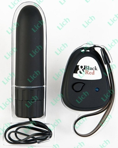 Чёрный вибратор на радиоуправлении