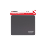Коврик для мыши SONNEN BLACK резина + ткань, 220х180х3 мм, 513309