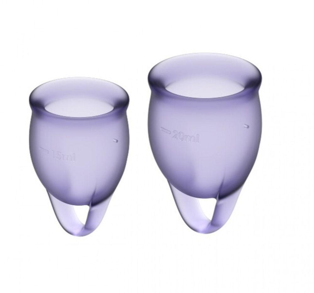Набор менструальных чаш Feel Confident Menstrual Cup Lilla (Цвет: фиолетовый)