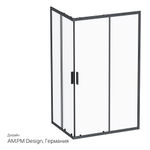 Душевое ограждение 120x90, без Поддона AM.PM Gem S W93G-404-120290-BT Черный