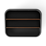 Органайзер bellwood, 29х20 см, черный/орех