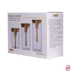 Набор ёмкостей для сыпучих продуктов Repast Comfort 480/700/850 мл (3 шт)