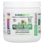 Bark&Spark, Allergy Relief Immune Chews, средство от зуда на коже, для собак, со вкусом бекона, 120 жевательных таблеток, 264 г (9,3 унции)