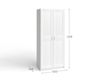 Шкаф Макс 2 двери 100х61х233 (венге)