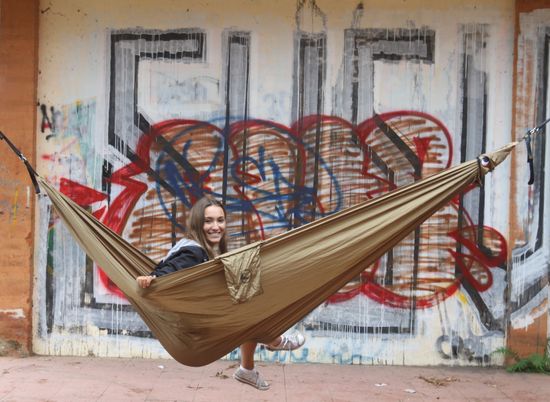 Гамак одноместный Ticket to the Moon Brown