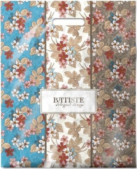 Пакеты с вырубной ручкой "Батист" 38х47+6см 60мкм (50/500шт)