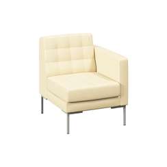 Forest Секция с подлокотником одноместная FR-SP-01 (L) Oregon 11/Металл Серый 690*800*840