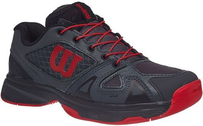 детские Кроссовки теннисные Wilson Rush Pro Junior QL - ebony/black/wilson red