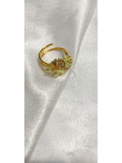 Ювелирное кольцо позолоченное "Лоза" серебро 925