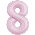 Шар фольгированный Цифра 8 101 см (Розовый)