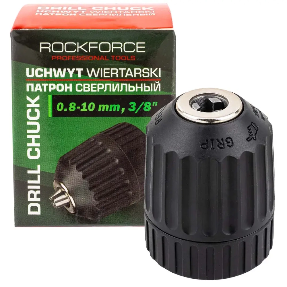 Патрон цанговый для дрели (1-10мм, 3/8'') RockFORCE RF-G00534