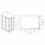 Душевой уголок RGW Passage PA-040B 80x120 3508104082-24 стекло матовое-сатинат/профиль черный