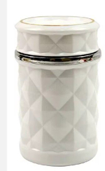 Пепельница автомобильная бездымная с подсветкой белая