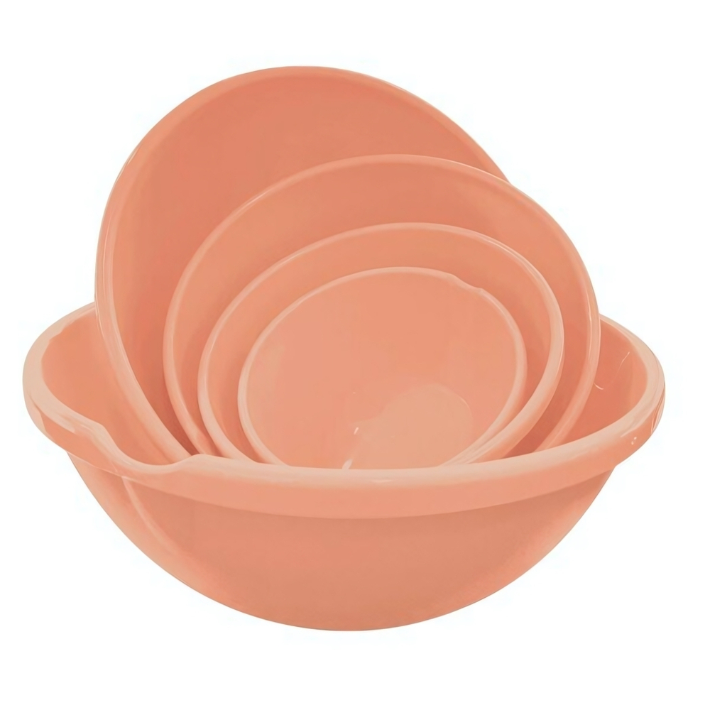 Набор мисок HELSINKI 5 шт (5л, 3л, 2л, 1л, 0,5л) персиковая карамель