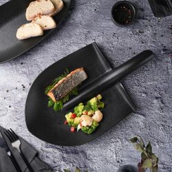 Блюдо "Лопата" 40*23*3,5 см черное Black Raw Stellar P.L. Proff Cuisine [1]