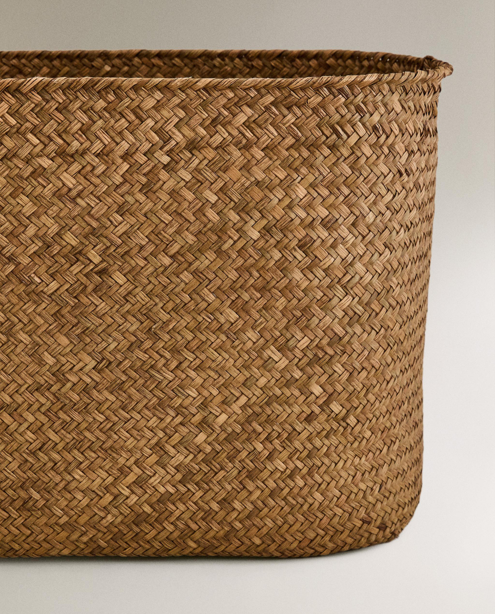 Zara Home Корзина из ротанга, цвет бежевый, 35 см