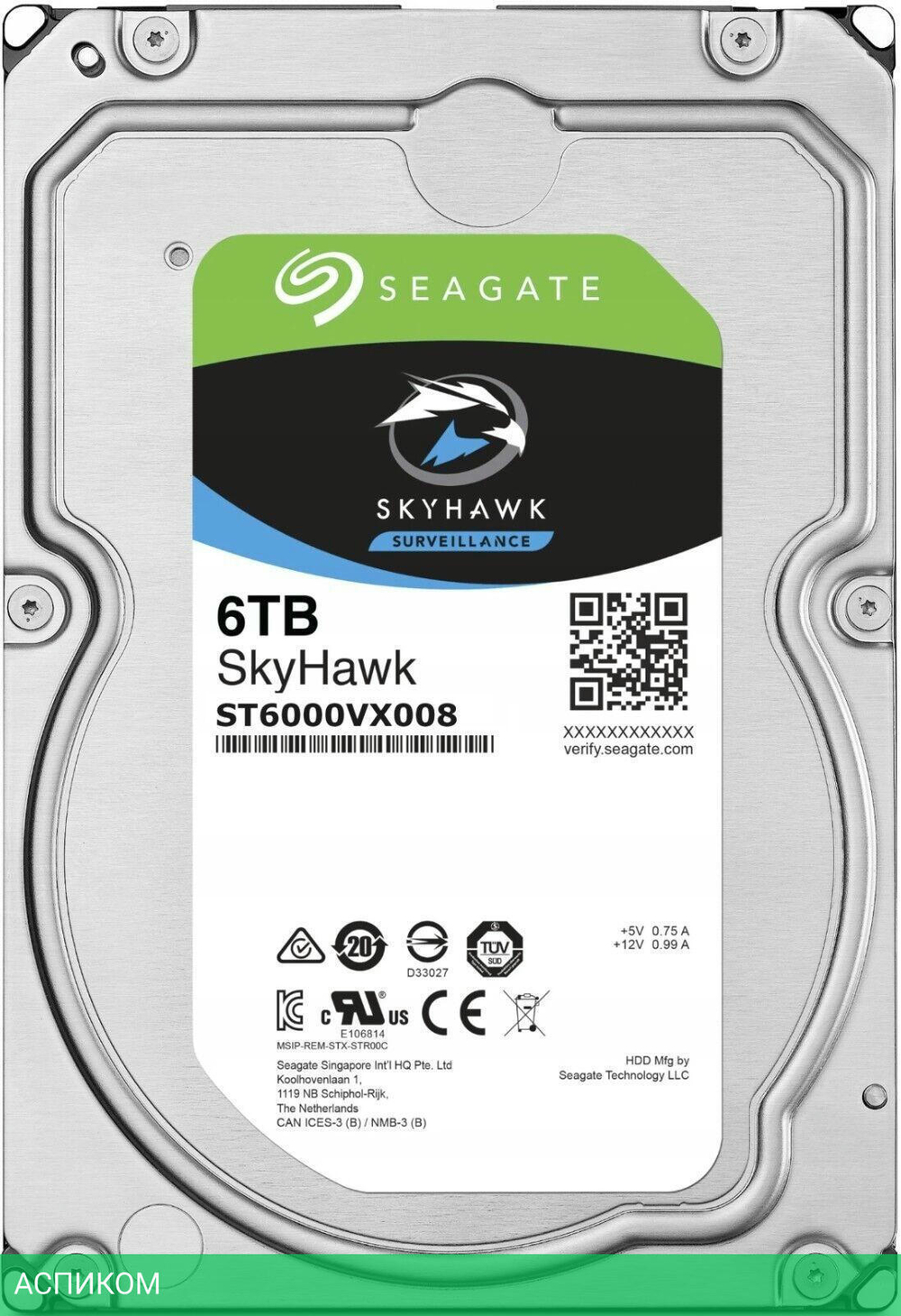 Жесткий диск Seagate/Dahua 6TB ST6000VX008