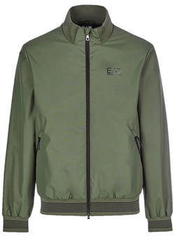 Мужская кофта теннисная EA7 Man Woven Bomber Jacket - climbing ivy