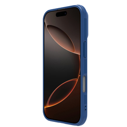 Чехол синего цвета с сдвижной шторкой для камеры от Nillkin для iPhone 16 Pro, серия CamShield Pro Case